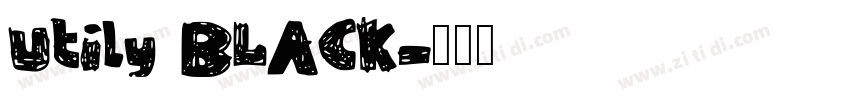 Utily BLACK字体转换